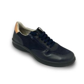 Polly Ipoly női bőr, utcai kényelmi félcipő - sötétkék   Polly Ipoly női bőr, utcai kényelmi félcipő - sötétkék