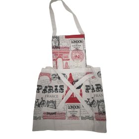 Rita mintás melleskötény C-111 H