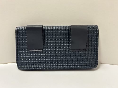 Női övtáska - fonott kék